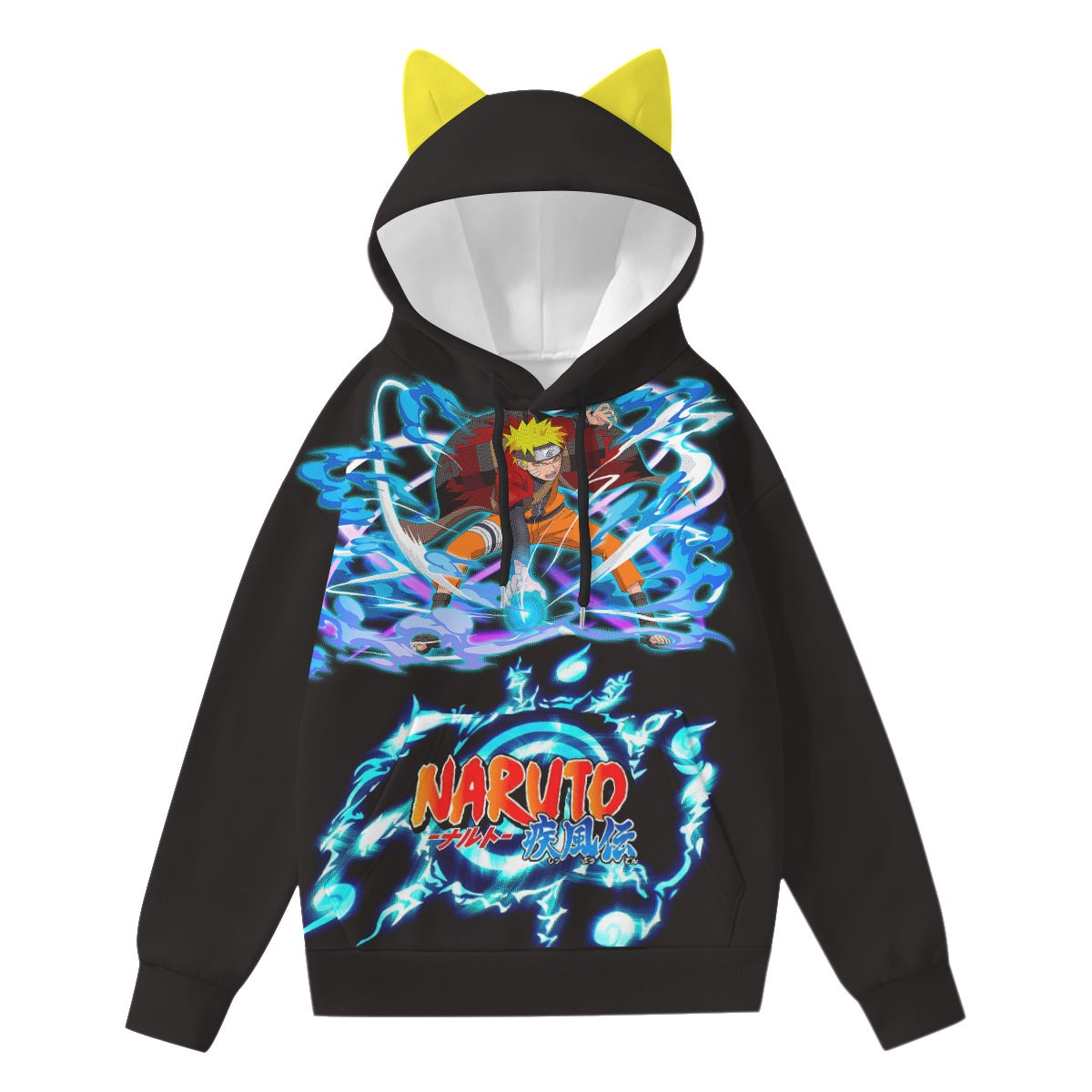 All-Over Print Women’s Hoodie With Decorative Ears